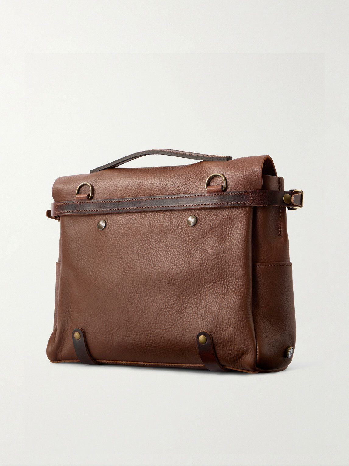 Bleu de Chauffe - Éclair Leather Messenger Bag