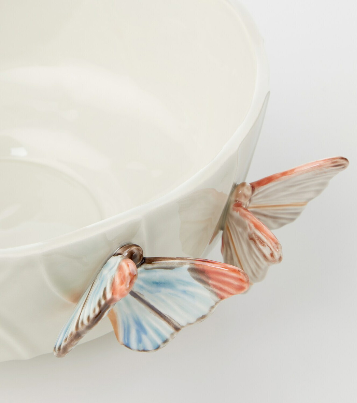 Bordallo Pinheiro Cloudy Butterflies salad bowl by Claudia Schiffer