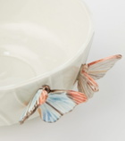 Bordallo Pinheiro Cloudy Butterflies salad bowl by Claudia Schiffer
