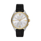 Emporio Armani Claudio Chronograph Quartz Silver Dial Mens Watch AR11498