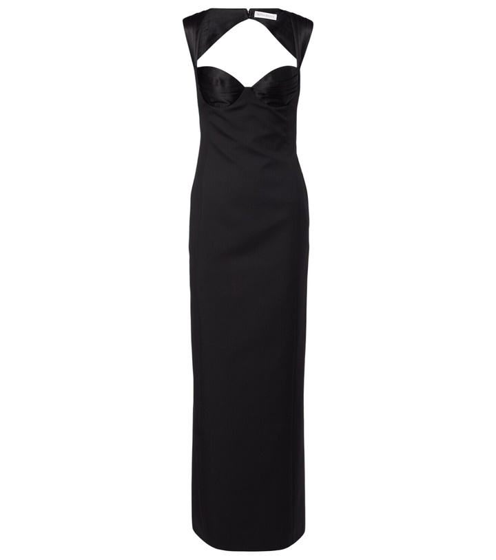 Photo: Nina Ricci Cutout virgin wool corset gown