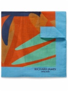 Richard James - Printed Cotton Pocket Square