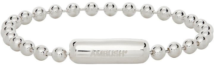 Photo: AMBUSH Silver Ball Chain Bracelet