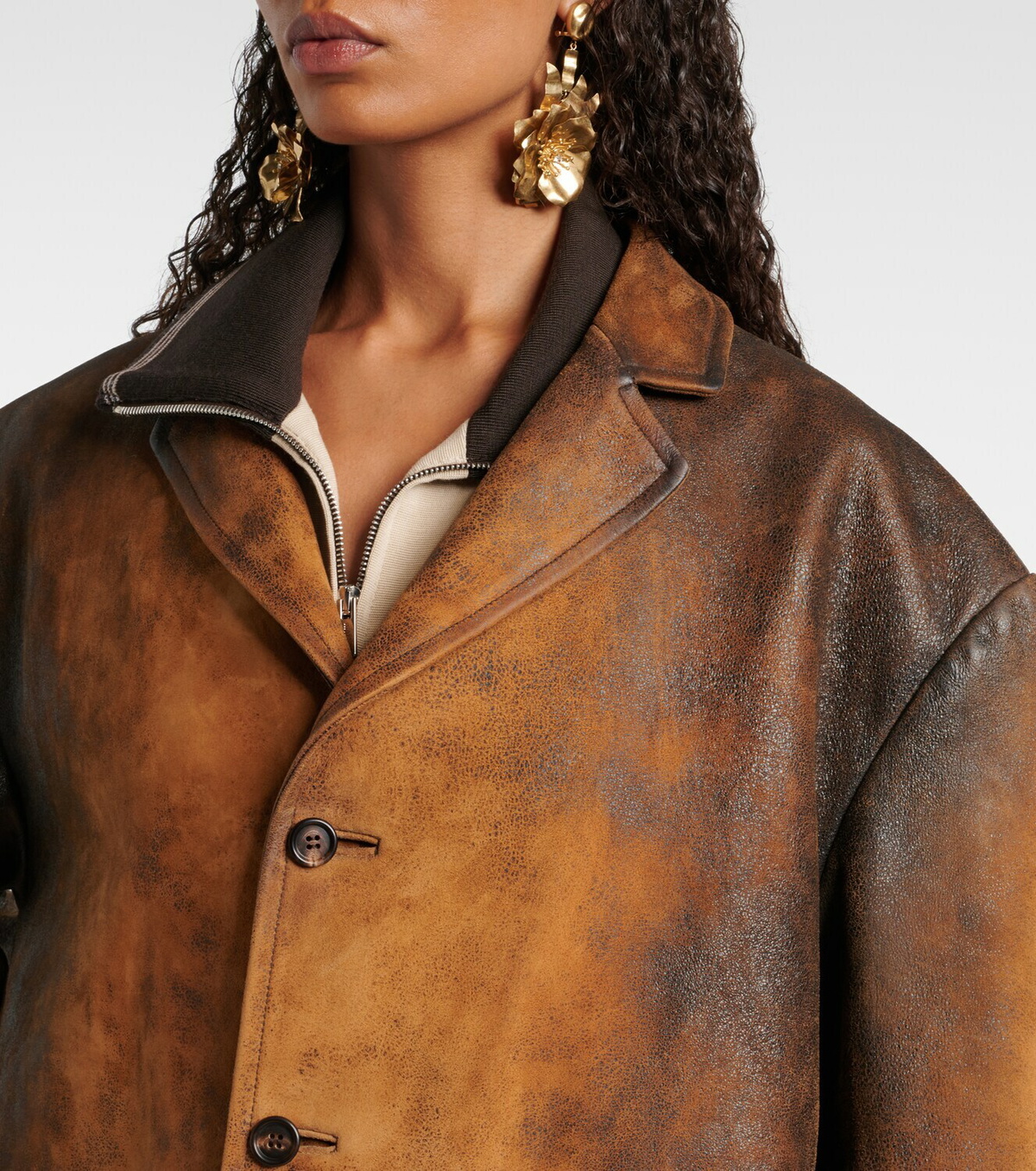 Miu Miu Oversized suede jacket Miu Miu