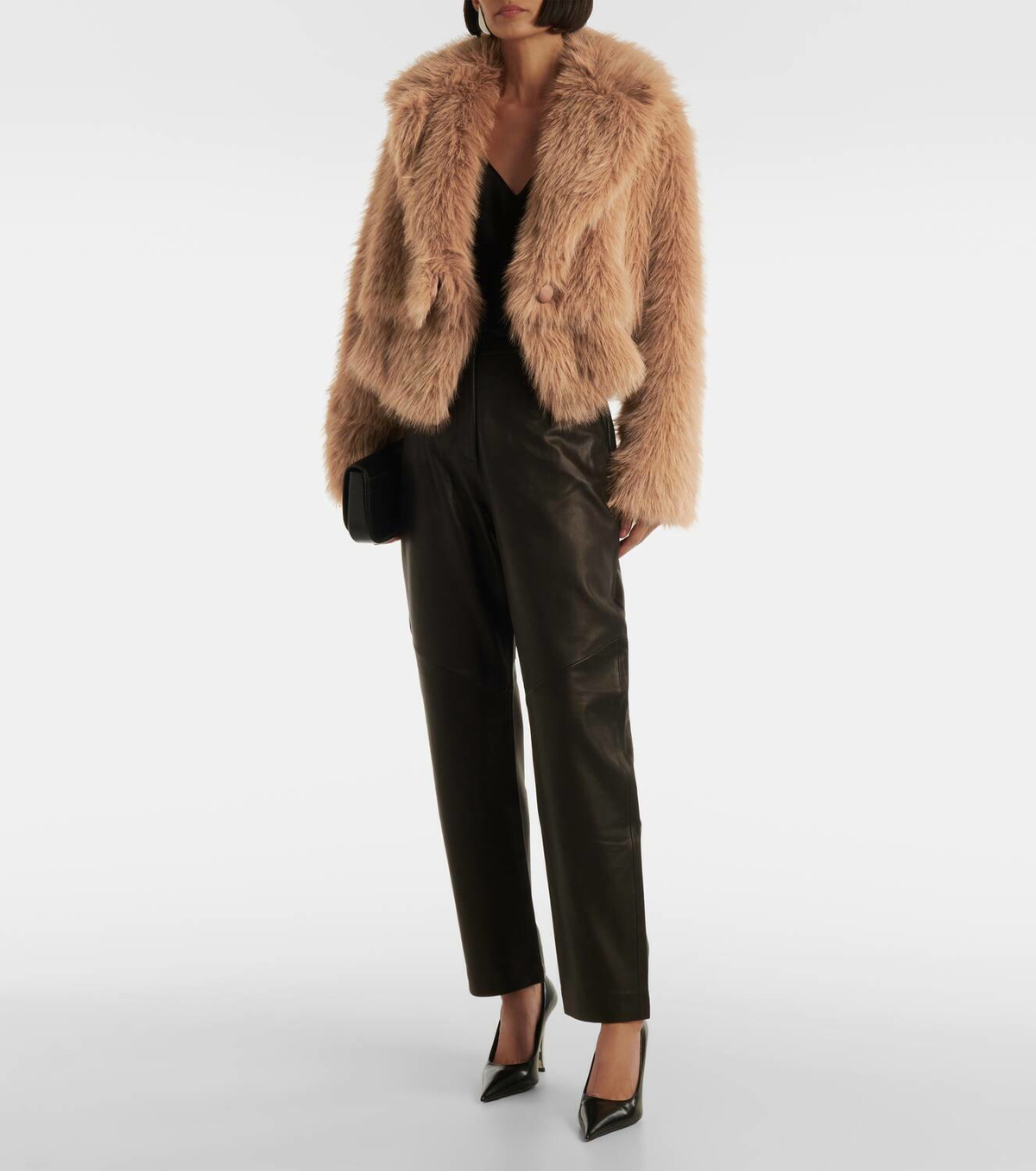 The Sei Faux fur bomber jacket