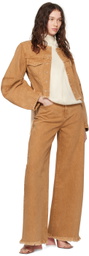 Marques Almeida Brown Boyfriend Jeans