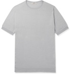 John Smedley - Belden Slim-Fit Merino Wool and Sea Island Cotton-Blend T-Shirt - Gray