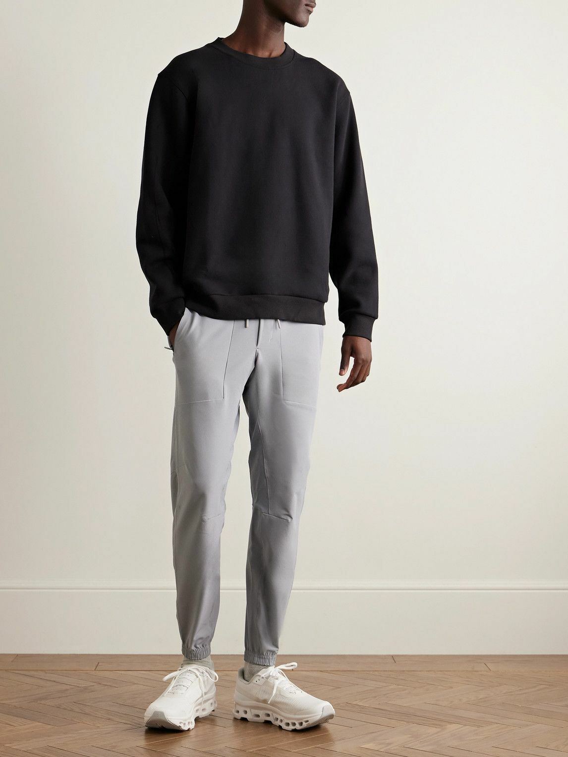 Lululemon - Steady State Cotton-Blend Jersey Sweatshirt - Black