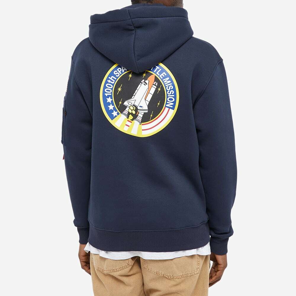 Alpha Industries Men's Space Shuttle Hoodie in Replica Blue
