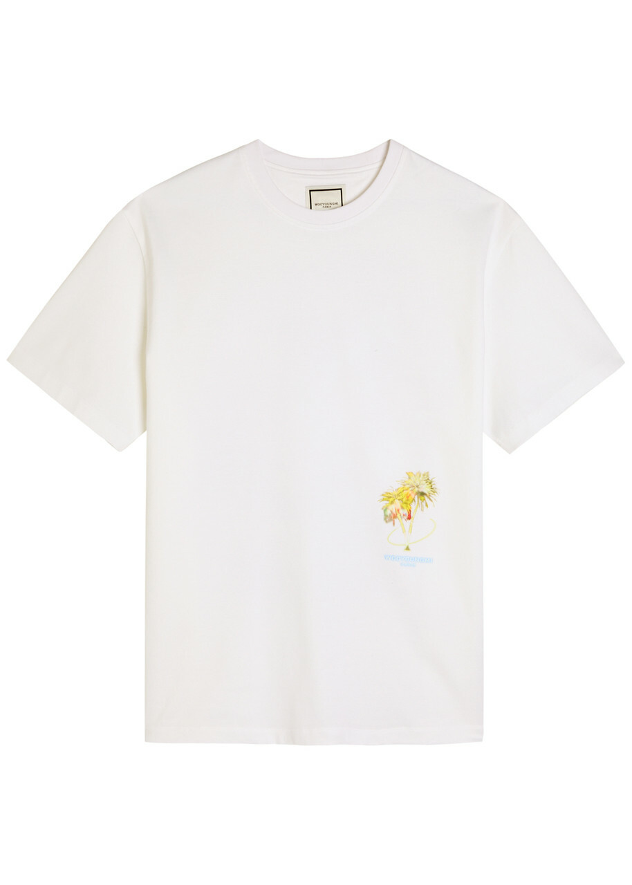 【WOOYOUNGMI】Men's Jellyfish Back Logo T-Shirt Wooyoungmi Men's Jellyfish Logo T-Shirt in Black Wooyoungmi
