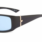 Le Specs Du Jour Sunglasses in Black/Sky Blue Tint 