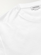 ALEXANDER MCQUEEN - Logo-Embroidered Cotton-Jersey T-Shirt - White