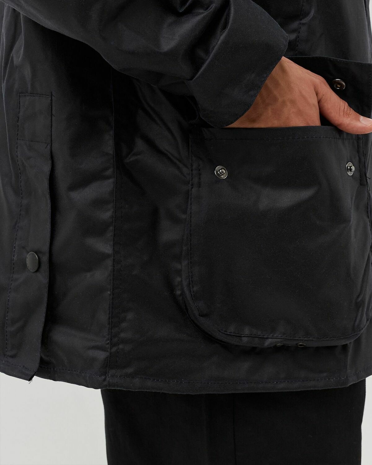 Barbour Bedale Wax Jacket Black - Mens - Coats Barbour