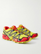 Salomon - Rubber-Trimmed Mesh Sneakers - Yellow