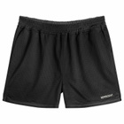 Represent Men's Washed Mesh Shorts in Washed Black