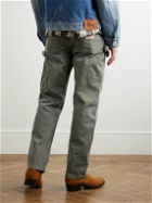 Cherry Los Angeles - Straight-Leg Cotton-Canvas Trousers - Green