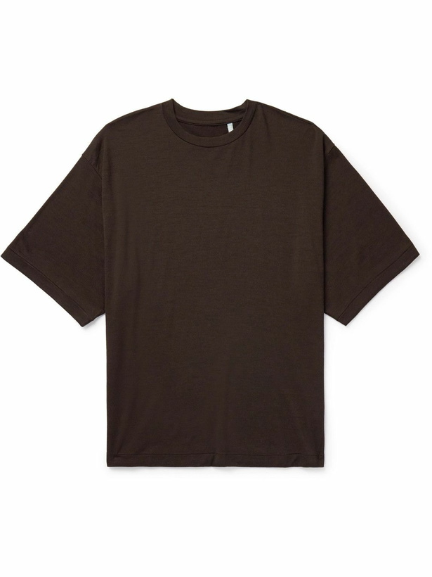 Photo: Kaptain Sunshine - Super180s Wool-Jersey T-Shirt - Brown