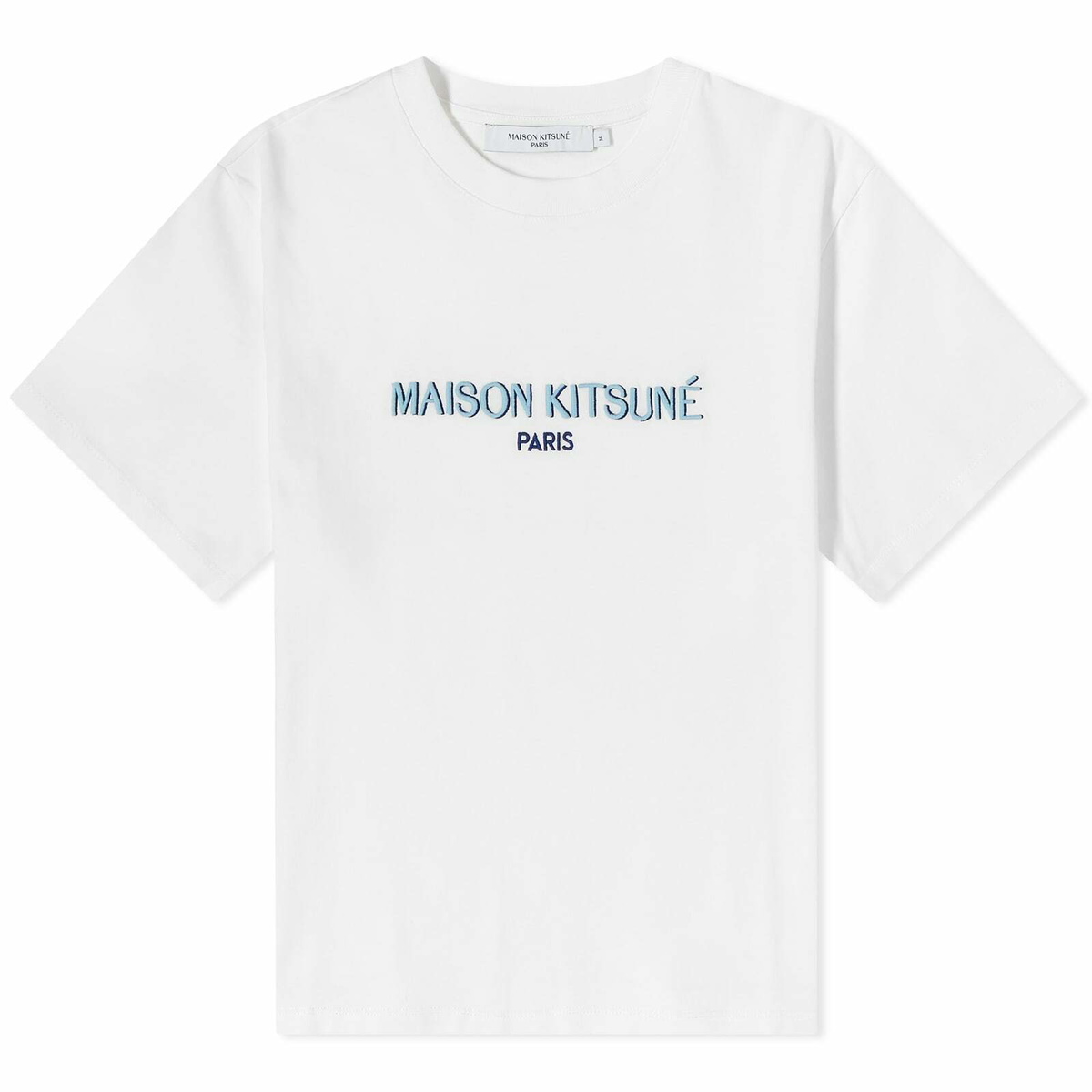 Maison Kitsuné Women's Paris Boxy T-Shirt in Off-White Maison Kitsune