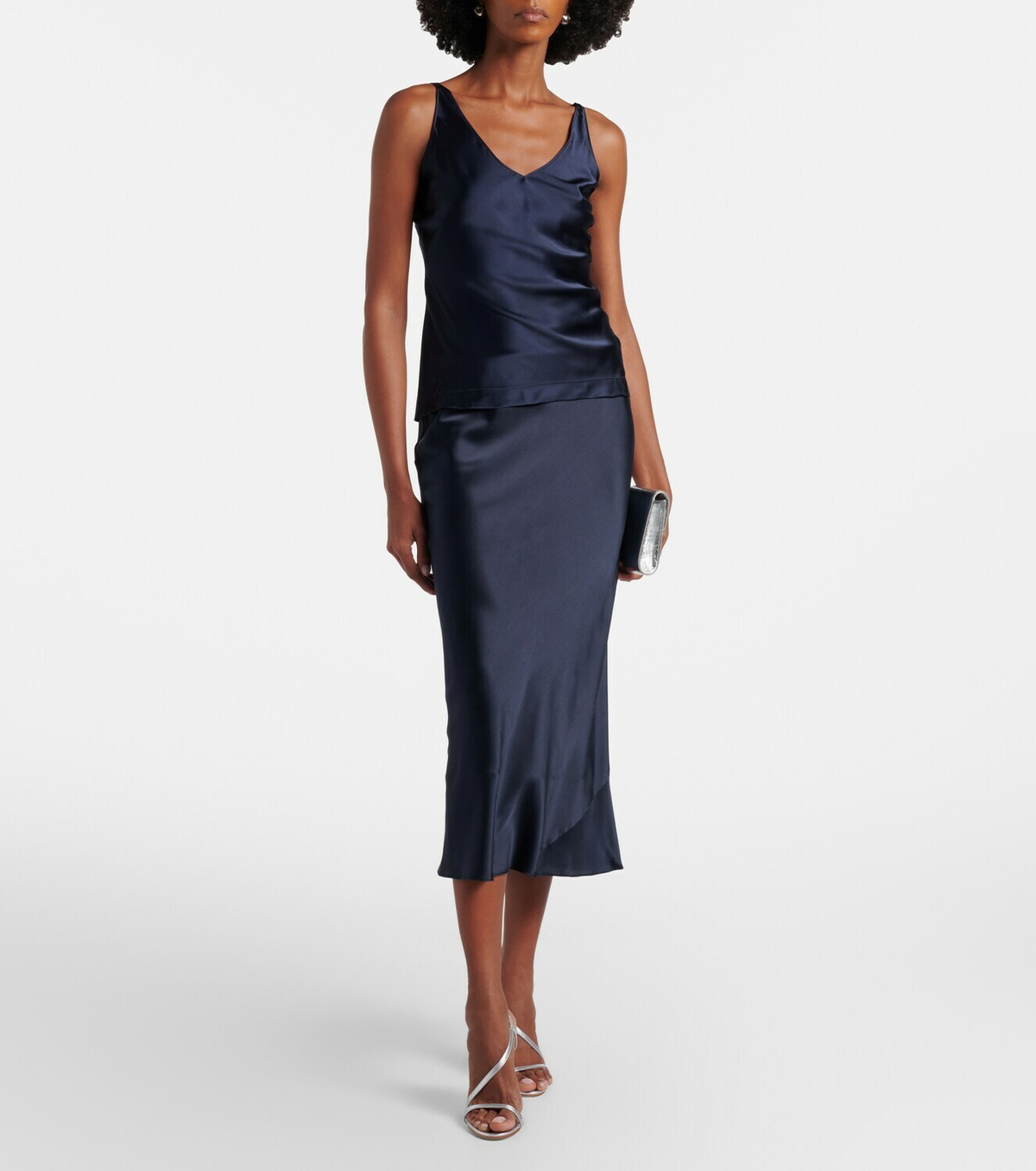 Dorothee Schumacher Sense Of Shine silk-blend satin slip skirt