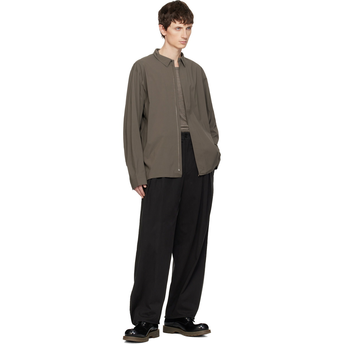 Veilance Taupe Metry Shirt