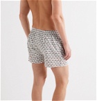 Sunspel - Printed Cotton Boxer Shorts - Gray
