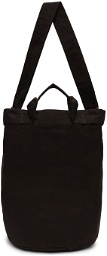 MHL by Margaret Howell Black Waxed Surplus Tote