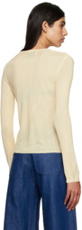 Marques Almeida Beige Fitted Sweater