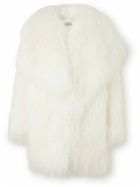 Loewe - Oversized Shearling Coat - White