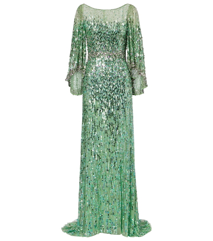 Photo: Jenny Packham Ines embellished sequined gown