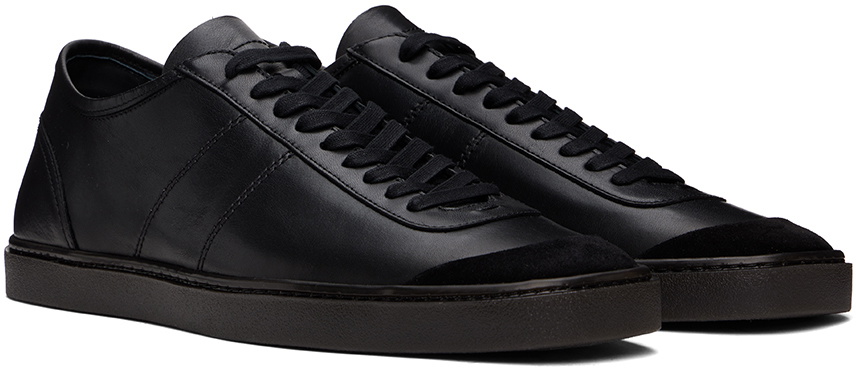 Lemaire|LOAFERS (LINOLEUM LACED UP SNEAKERS (FO0212 LL0 LEMAIRE Black Linoleum Basic Laced Up Sneakers Lemaire