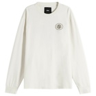 END. Leisure Long Sleeve T-Shirt in Smoke White