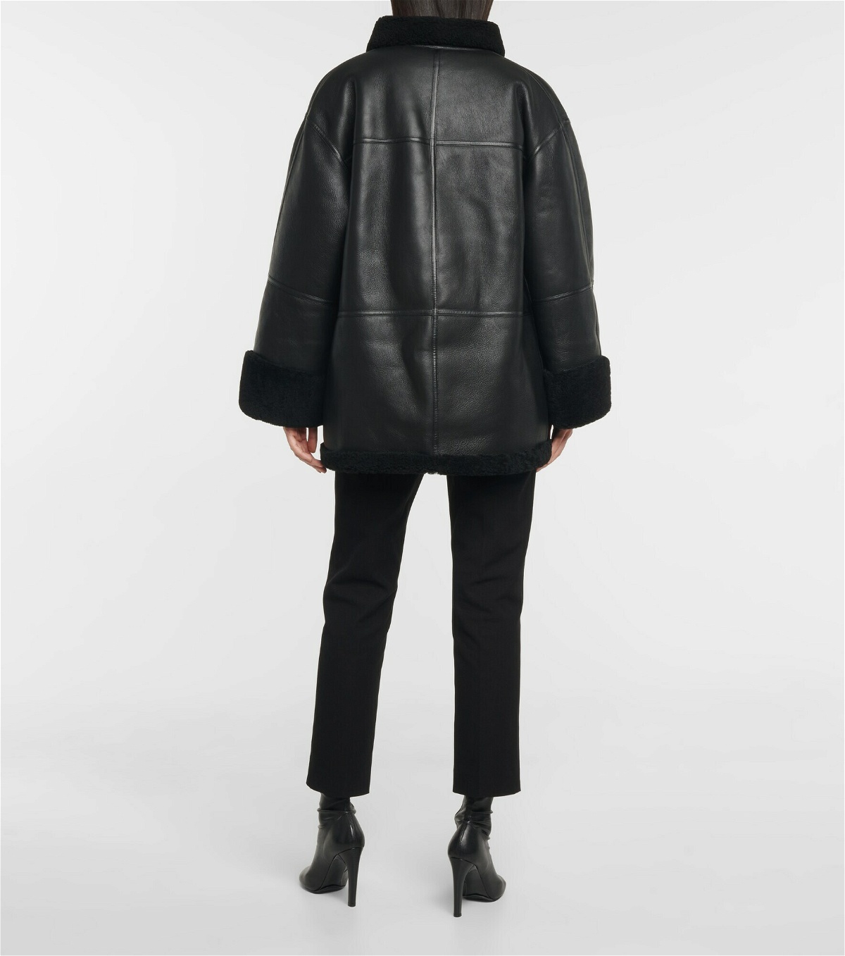 Toteme - Shearling-lined leather jacket Toteme