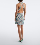 Là Fuori Arbor beaded open-back minidress
