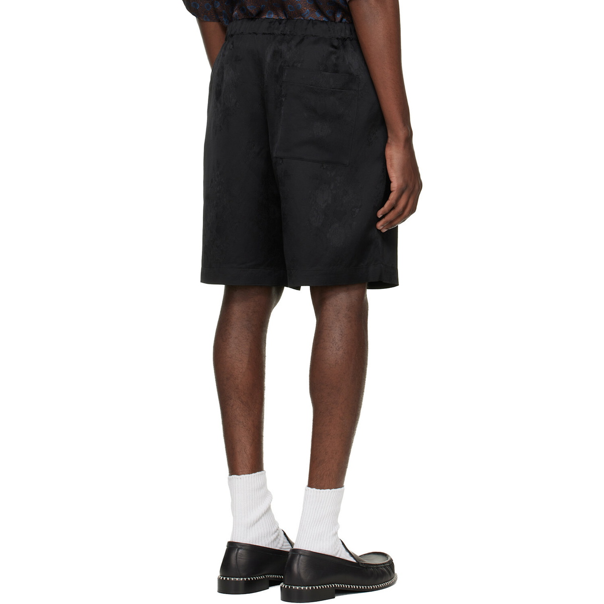Dries Van Noten Black Viscose Shorts