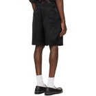 Dries Van Noten Black Viscose Shorts