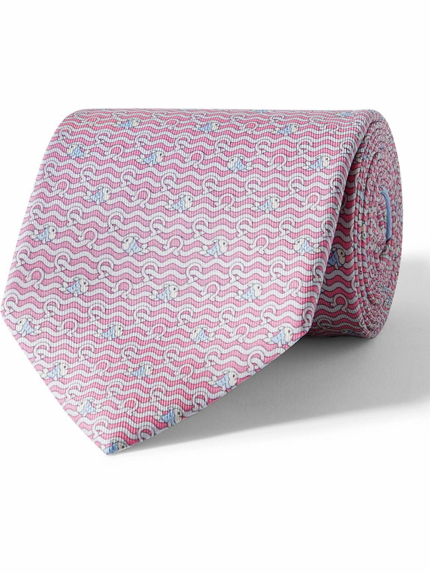 Photo: FERRAGAMO - 8cm Printed Silk-Twill Tie