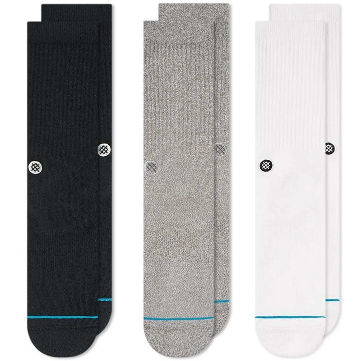 Photo: Stance Icon Sock - 3 Pack Multi