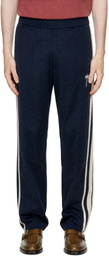 Palm Angels Navy Palm Tree Striped Track Pants