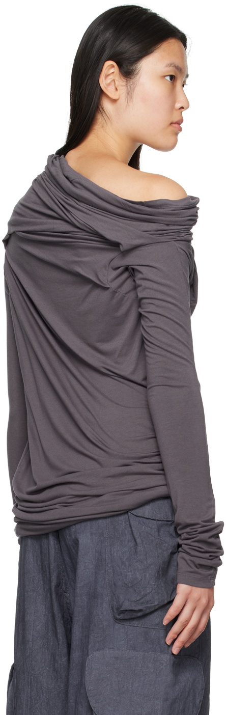 Entire Studios Gray Bound Long Sleeve T-Shirt