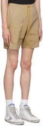 Rhude Tan Cotton Shorts