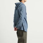 Engineered Garments Men's Chambray Cagoule Shirt in Light Blue