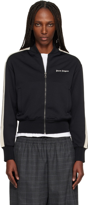 Photo: Palm Angels Black Classic Logo Track Bomber Jacket