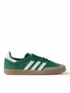 adidas Originals - Samba OG Leather-Trimmed Suede Sneakers - Green