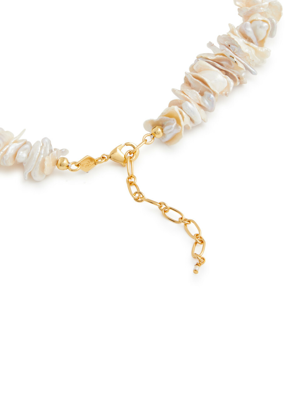 Anni LU Pearl Power 18kt Gold-plated Necklace - White - One Size