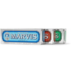 Marvis - Classic Strong Mint, Aquatic Mint and Cinnamint Toothpaste, 3 x 25ml - Men - Silver