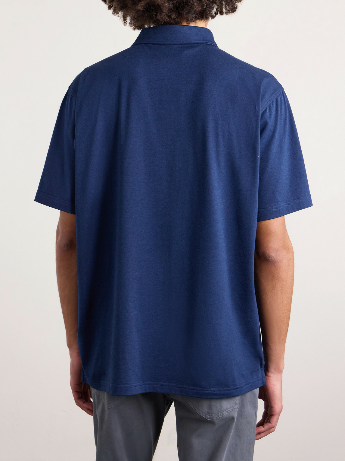 Peter Millar - Excursionist Stretch-Cotton and Modal-Blend Polo Shirt - Blue