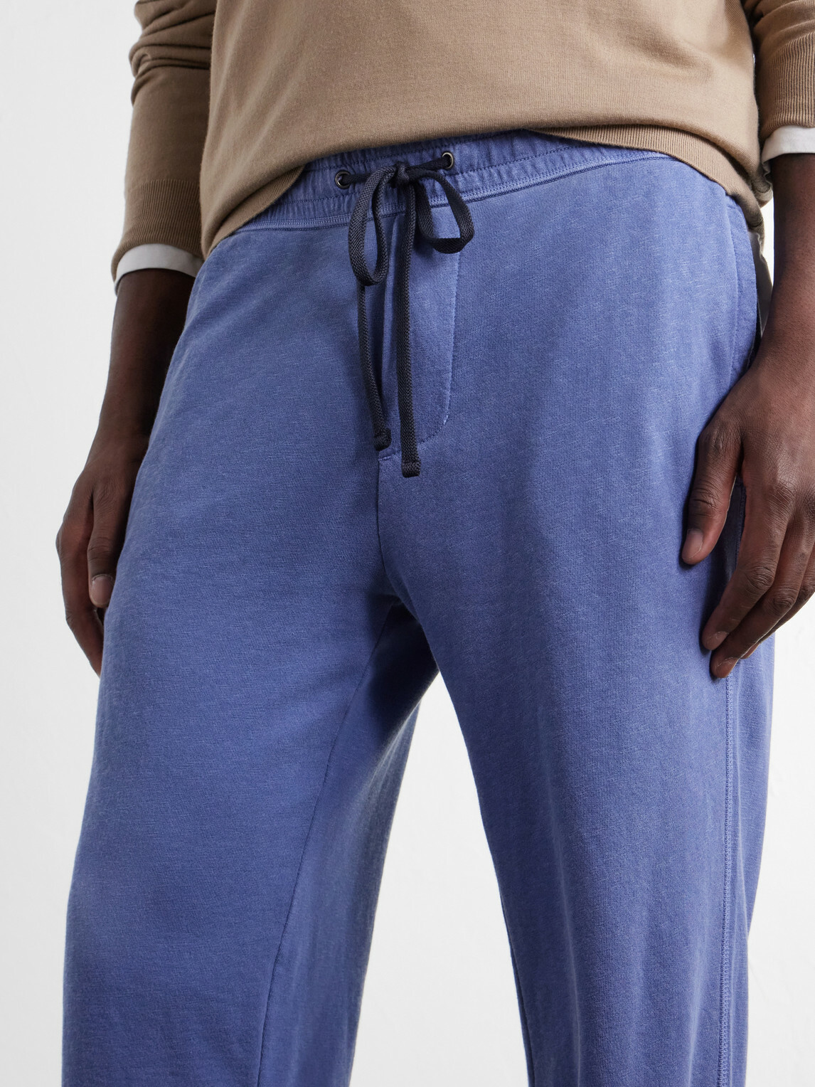 James Perse - Loopback Supima Cotton-Jersey Sweatpants - Blue
