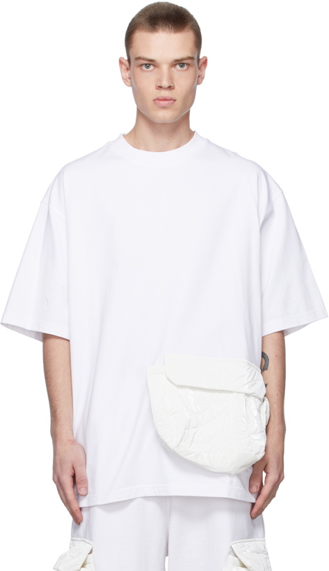 Photo: We11done White Oversized Cargo Pocket T-Shirt