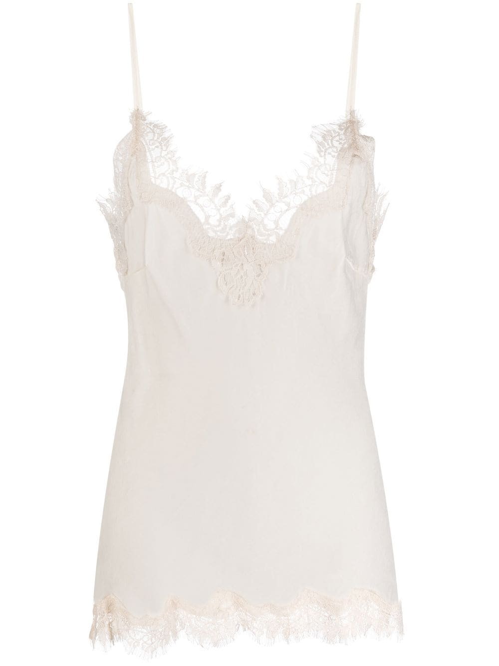 GOLDHAWK - Lace-trim Sleeveless Top