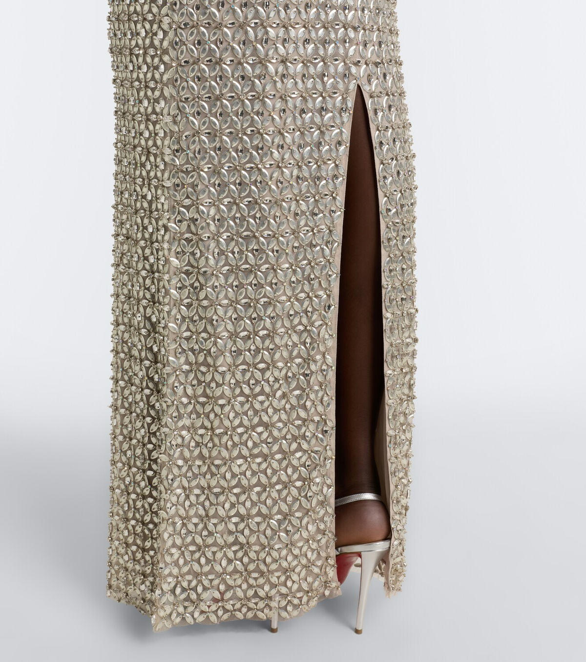 Jenny Packham Sedona embellished mesh gown
